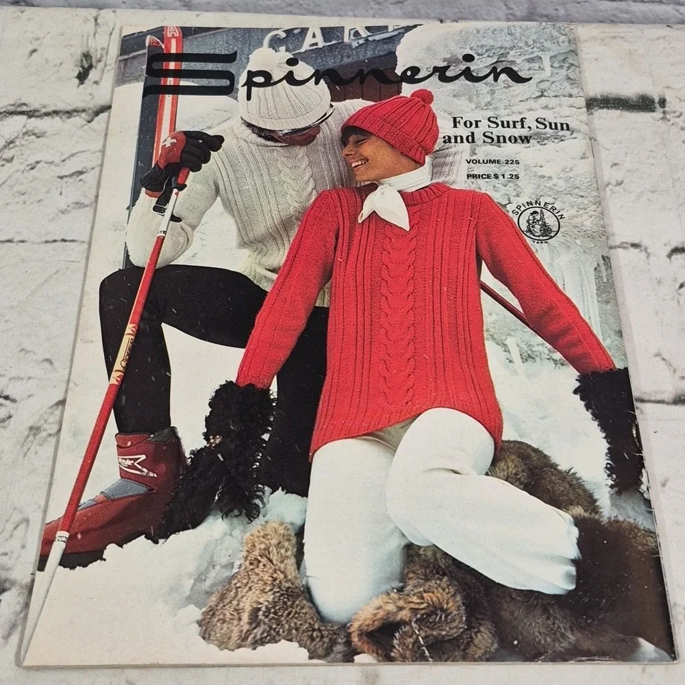 VTG Spinnerin For Surf Sun & Snow Knitting Crochet Patterns Unisex